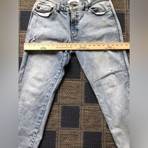 KanCan Stone Wash Stretch Denim Distressed  Jeans Side Seam Detail Size 13/30 - Picture 5 of 10